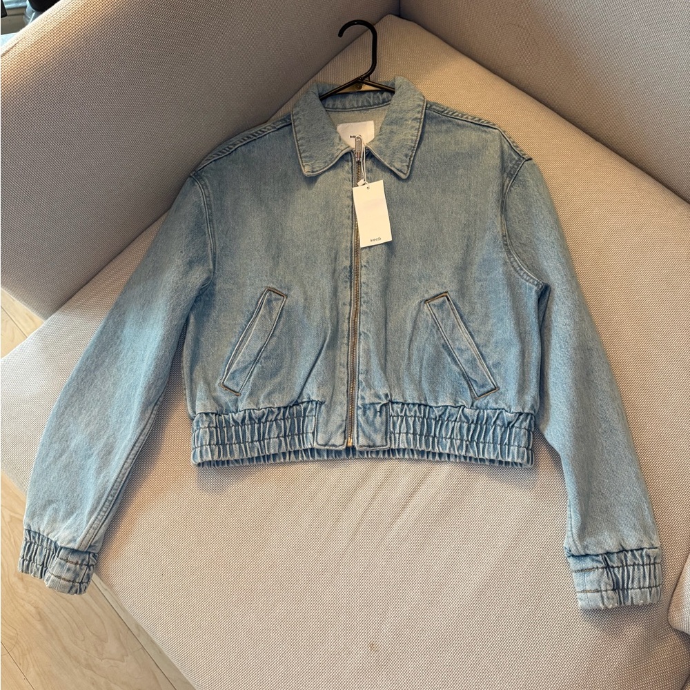 Mango Denim bomber jacket - Picture 2 of 7
